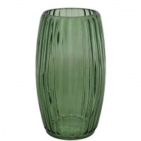 Vase Glas grün höhe höhe  16.00